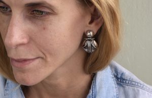 Emma Articulated Silver Earrings
