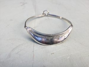 Armor Silver Choker Necklace