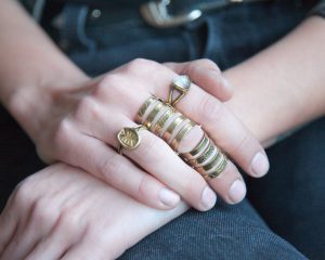Armor Articulated Gold Ring