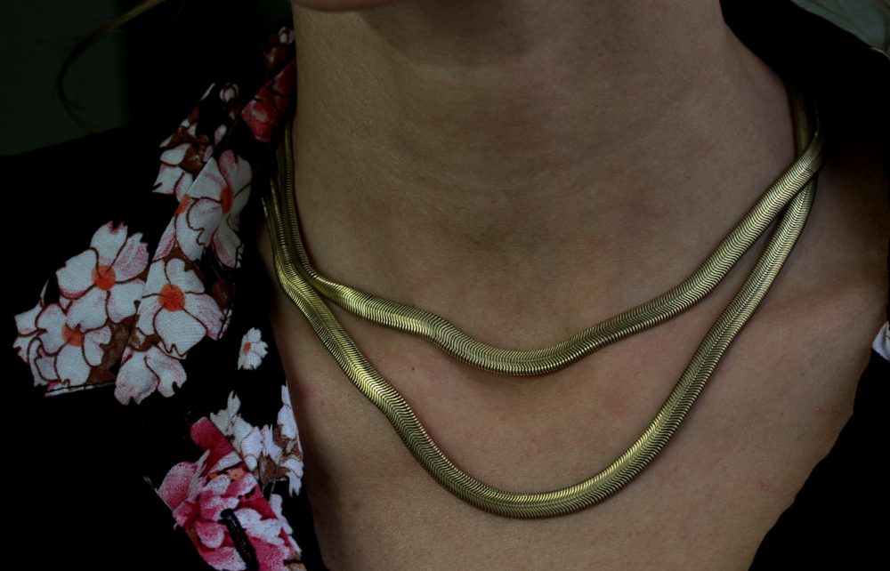 Gold Flat Snake Chain