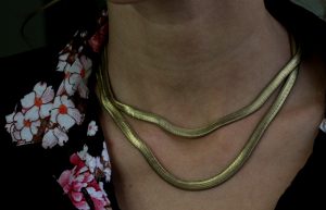 Gold Flat Snake Chain