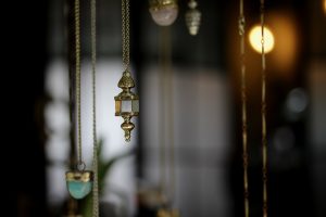 Lantern Quartz Pendant Necklace