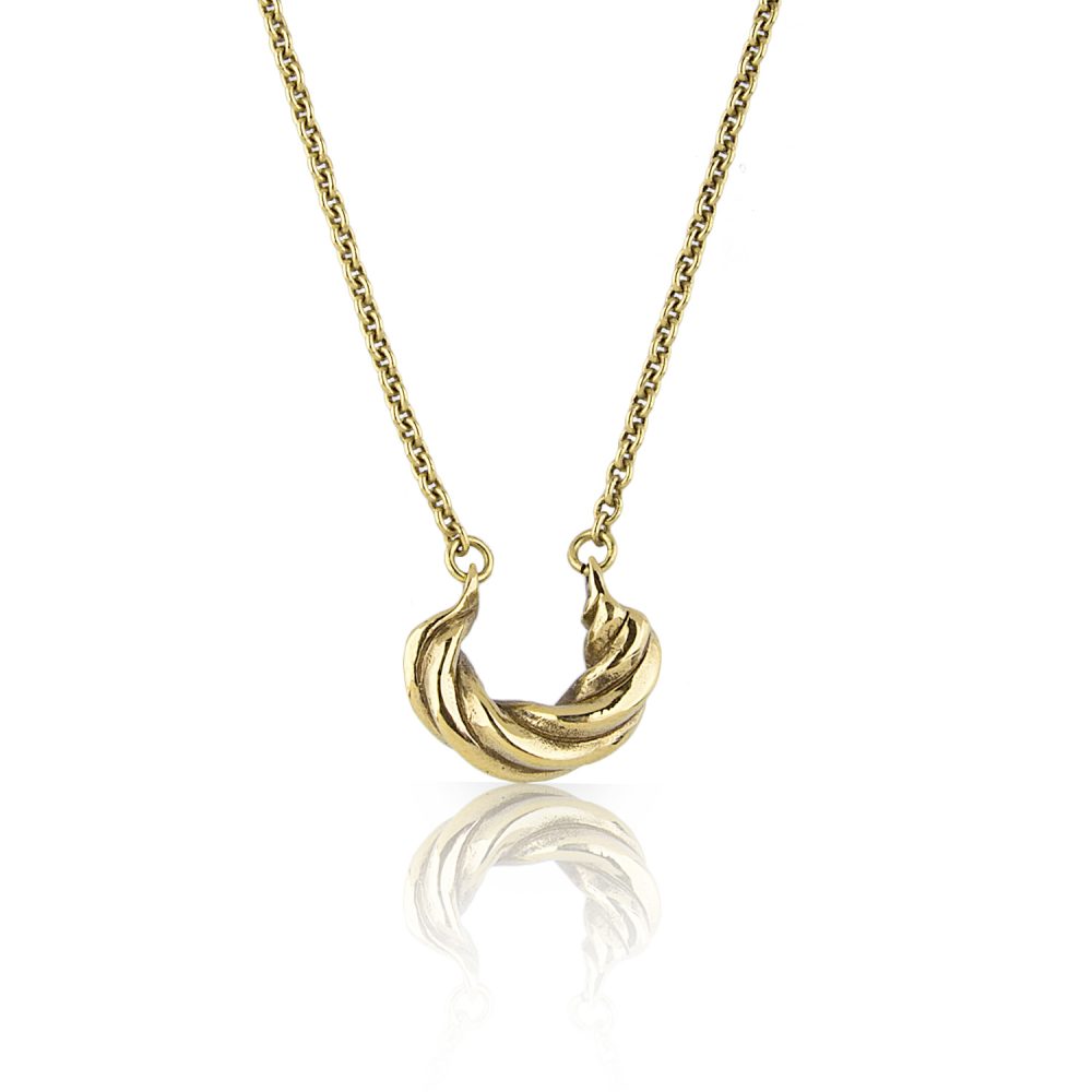 Twist Gold Choker Necklace