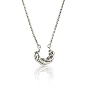 Twist Silver Choker Necklace
