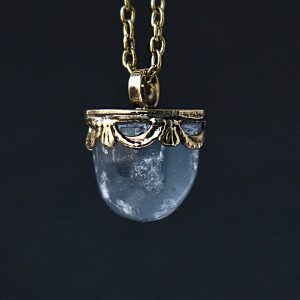 Raw Crystal Quartz necklace