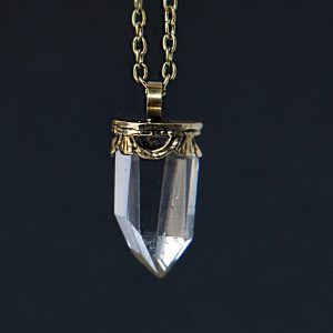 Raw Crystal Quartz necklace