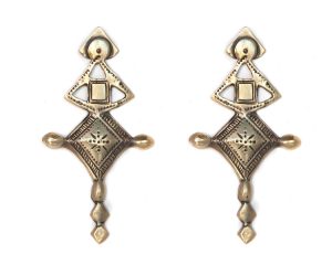 Aysha Tuareg Gold Earrings