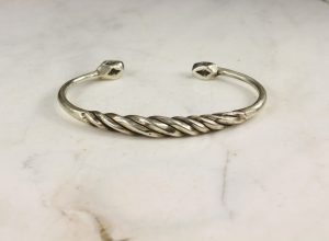 Twist Silver Cuff Bracelet