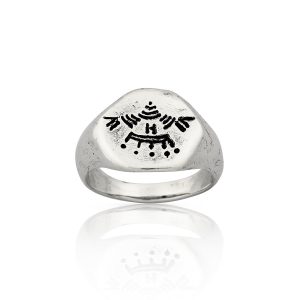 Eagle Signet Silver Ring