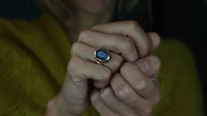 Elizabeth Spectrolite Filigree Ring