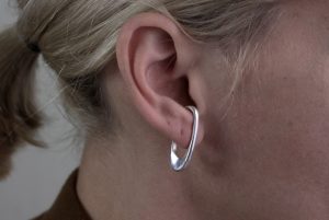 Theta Silver Ear Cuff