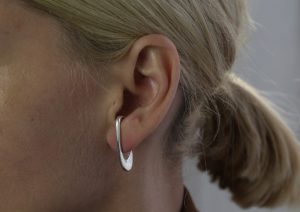 Theta Silver Ear Cuff