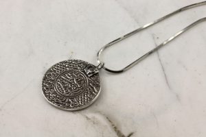 Moroccan Coin Silver Necklace
