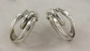 Link Articulated Silver Earrings