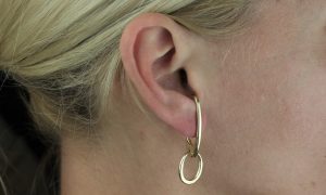 Theta II Gold Ear Cuff