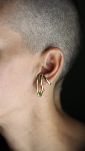 Theta Gold Ear Cuff