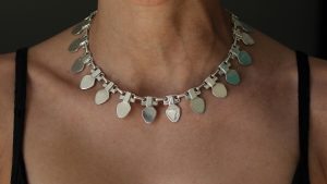 Medea Silver Modernist Necklace