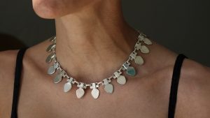 Medea Silver Modernist Necklace