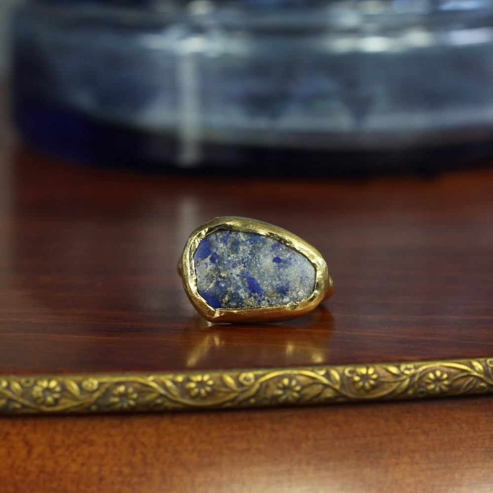 Lapis Lazuli Bronze Ring