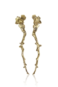 Corallium Gold Earrings