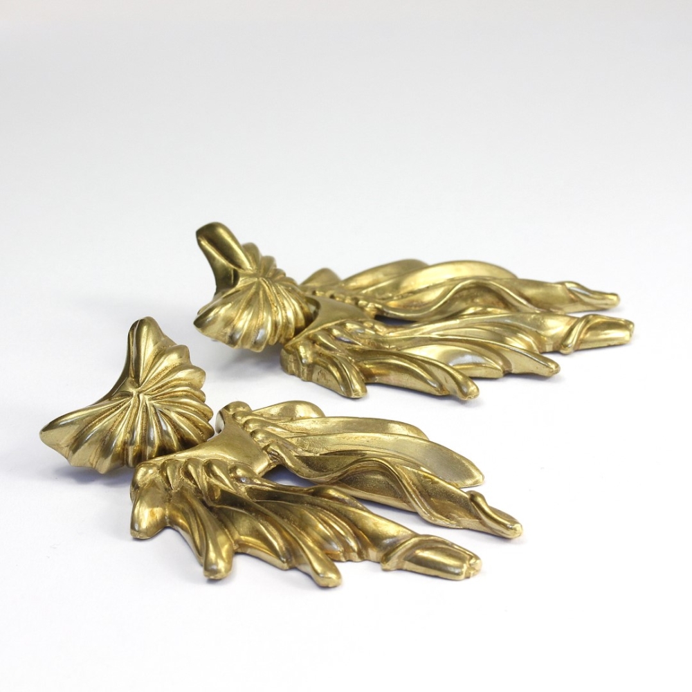 Phoenix Dangling Earrings Gold