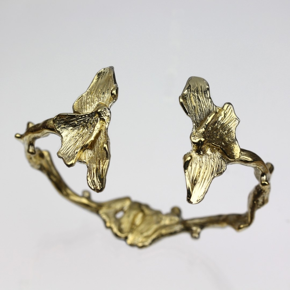 Corallium Gold Cuff Bracelet