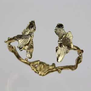 Corallium Gold Cuff Bracelet