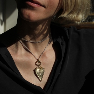 Victorian Heart Pendant Necklace