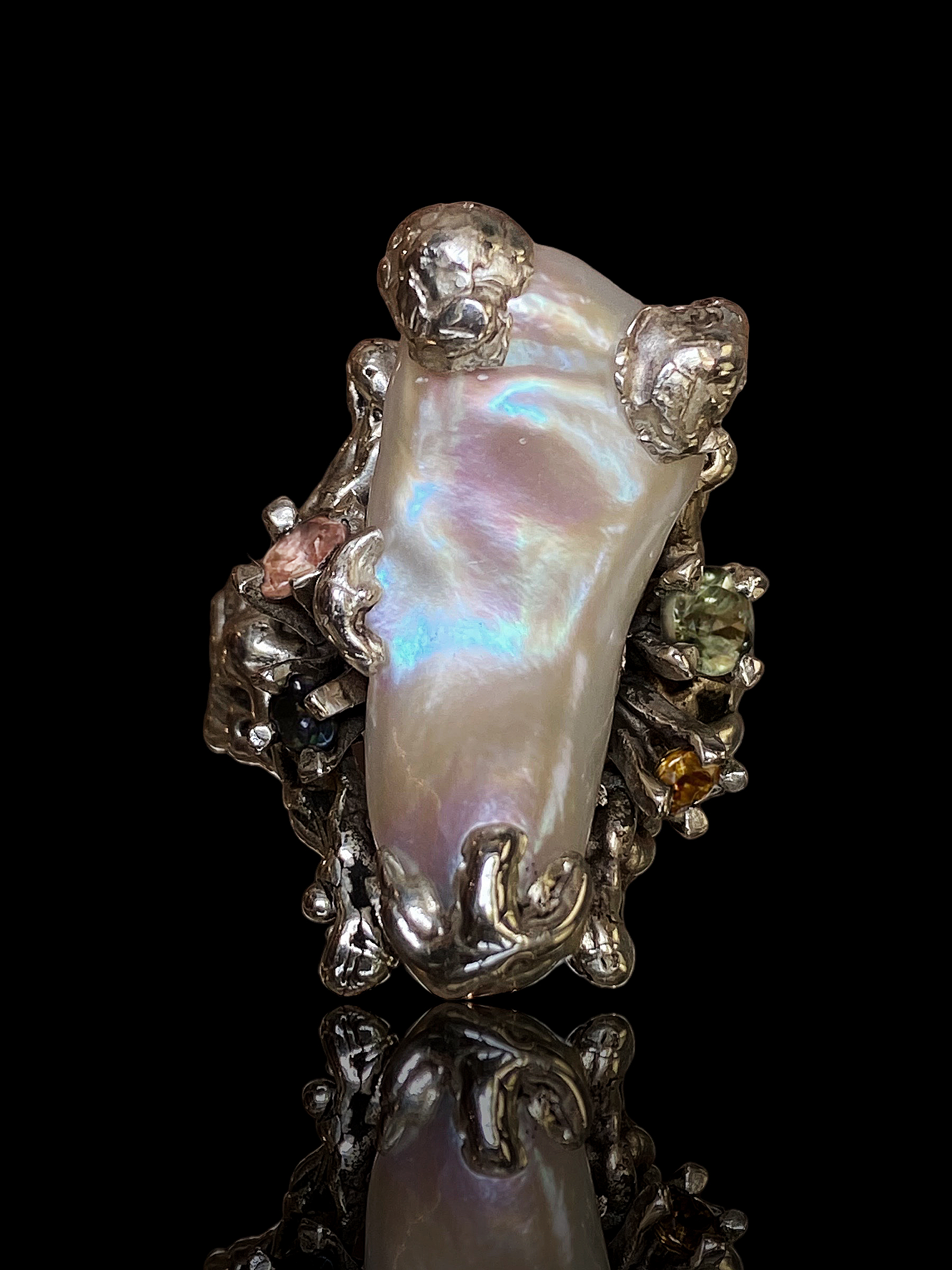 Tiani III Baroque Pearl Ring