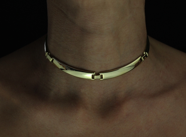 Skin Bronze Choker Necklace