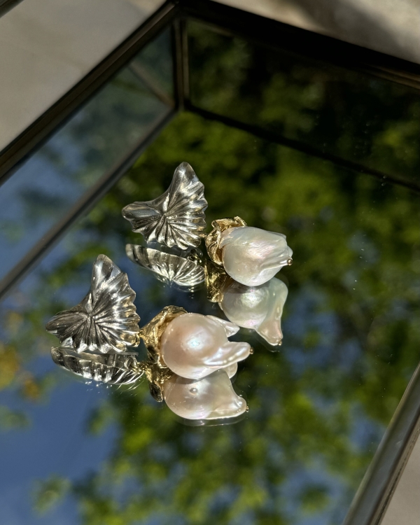 Adella II Baroque Pearl Earrings